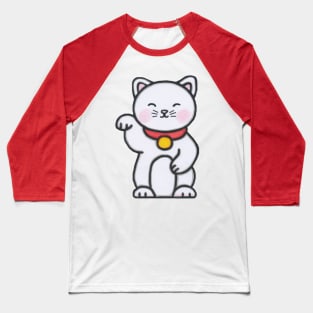 Lucky Shop Cat Baseball T-Shirt